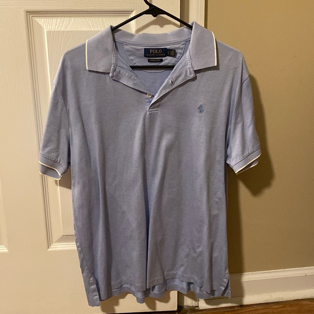 Light blue polo t-shirt